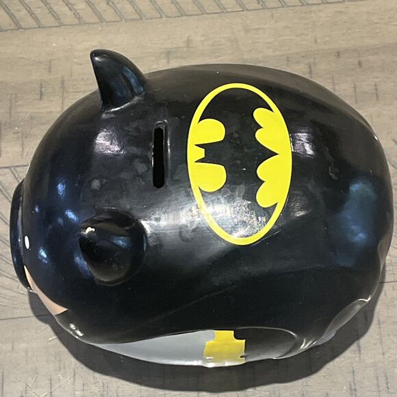 Batman DC Comics Ceramic Coin Piggy Bank F.A.B. Starpoint Novelty no stopper - Picture 6 of 7